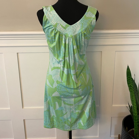 Blue and green Lilly Pulitzer summer dress - Picture 3 of 9